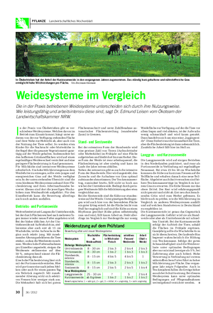 PFLANZE Landwirtschaftliches Wochenblatt I n der Praxis von Ökobetrieben gibt es ver- schiedene Weidesysteme.