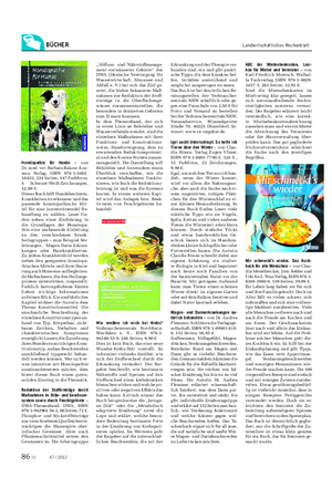 BÜCHER Landwirtschaftliches Wochenblatt Homöopathie für Hunde – von Dr.