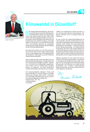 AUF EIN WORT Anselm Richard Klimawandel in Düsseldorf?