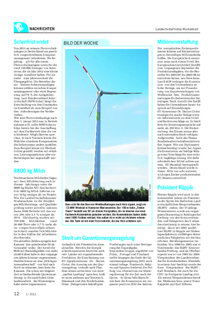 NACHRICHTEN Landwirtschaftliches Wochenblatt Dass sich für den Bau von Windkraftanlagen auch Holz eignet, zeigt ein 1,5-MW-Windrad in Hannover-Marienwerder.