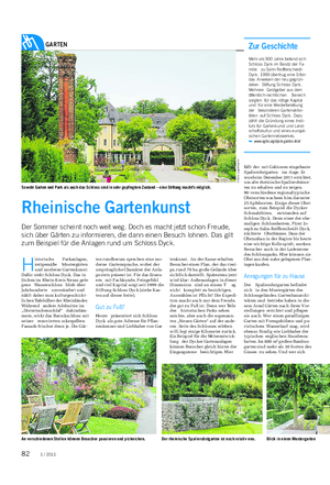 GARTEN Rheinische Gartenkunst Der Sommer scheint noch weit weg.