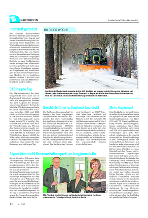 NACHRICHTEN Landwirtschaftliches Wochenblatt Der Winter hat Deutschland momentan fest im Griff.