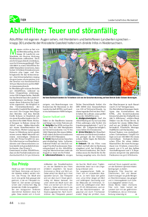 TIER Landwirtschaftliches Wochenblatt M orgens wirkte es fast wie ein Betriebsausflug, als die knapp 30 Landwirte aus Westfalen zur Bustour Richtung Niedersachsen aufbrachen.