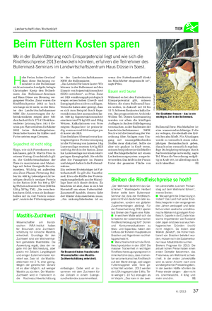 Landwirtschaftliches Wochenblatt TIER Bullenstall bzw.