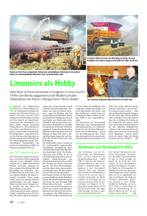 TIER Landwirtschaftliches Wochenblatt „Die Strohkosten und die Ein- streumengen sind betriebsspezi- fisch“, so Frank Hübner von der Landwirtschaftskammer (LWK) NRW.