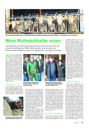 Landwirtschaftliches Wochenblatt TIER W ir sind Landschaftspfle- ger.