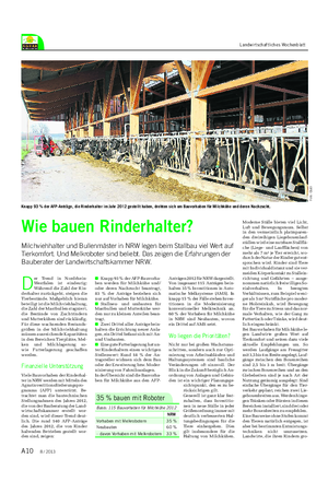 A10 Landwirtschaftliches Wochenblatt D er Trend in Nordrhein- Westfalen ist eindeutig: Während die Zahl der Rin- derhalter zurückgeht, steigen die Tierbestände.