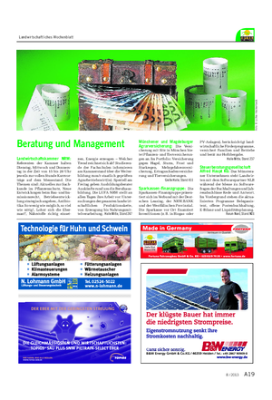 A198 / 2013 Landwirtschaftliches Wochenblatt F ot o: B .