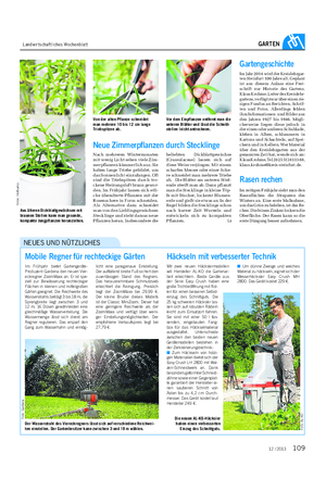 Landwirtschaftliches Wochenblatt GARTEN NEUES UND NÜTZLICHES Im Frühjahr bietet Gartengeräte- Produzent Gardena den neuen Vier- eckregner ZoomMaxx an.