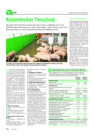 TIER Landwirtschaftliches Wochenblatt U nter den Schweinehaltern herrscht große Verunsiche- rung, seit das Land NRW im Bundesrat die Änderung der Tierschutz-Nutztierhaltungsver- ordnung angestoßen hat.