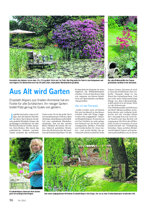 Aus Alt wird Garten Elisabeth Küpers aus Vreden-Ammeloe hat ein Faible für alte Schätzchen.
