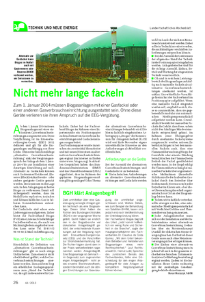 TECHNIK UND NEUE ENERGIE Landwirtschaftliches Wochenblatt A b dem 1.