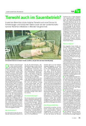 Landwirtschaftliches Wochenblatt TIER Tierwohl auch im Sauenbetrieb?