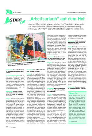 STARTKLAR Landwirtschaftliches Wochenblatt „Arbeitsurlaub“ auf dem Hof Anja und Marius Pötting bewirtschaften den Vauß-Hof in Scharmede.