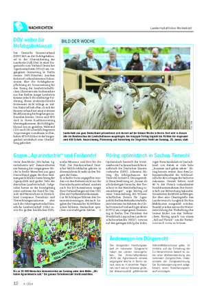 NACHRICHTEN Landwirtschaftliches Wochenblatt Landschafe aus ganz Deutschland präsentieren sich derzeit auf der Grünen Woche in Berlin.