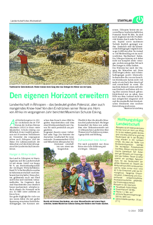 Landwirtschaftliches Wochenblatt STARTKLAR A uf Entdeckungstour in Afri- ka – im Rahmen des 38.