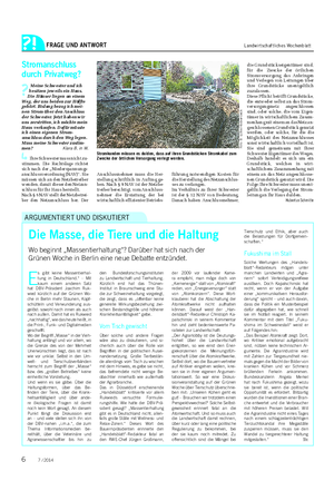 FRAGE UND ANTWORT Landwirtschaftliches Wochenblatt E s gibt keine Massentierhal- tung in Deutschland.