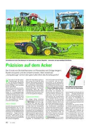 TECHNIK UND NEUE ENERGIE Landwirtschaftliches Wochenblatt K ein Acker ist wie der andere.