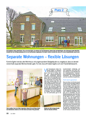 blick ins land Landwirtschaftliches Wochenblatt V ier Generationen leben bei Familie Eglitis in Pfalzdorf am Niederrhein unter einem Dach.