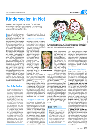 Landwirtschaftliches Wochenblatt GESUNDHEIT Kinderseelen in Not Kinder- und Jugendpsychiater Dr.