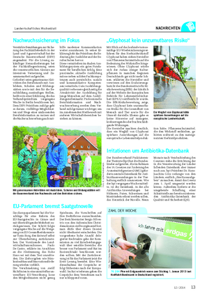 Landwirtschaftliches Wochenblatt NACHRICHTEN 76 284 Pkw mit Erdgasantrieb waren zum Stichtag 1.