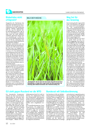 NACHRICHTEN Landwirtschaftliches Wochenblatt „Durchgeknallt“ oder nur ihrer Zeit weit voraus?