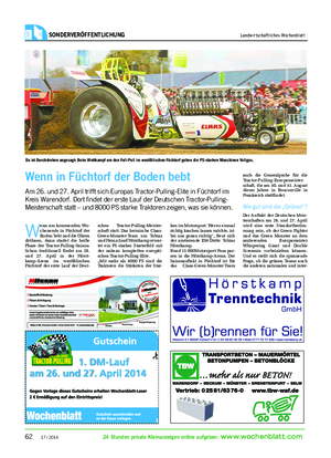 sonderveröffentlichung Landwirtschaftliches Wochenblatt 24 stunden private Kleinanzeigen online aufgeben: www.