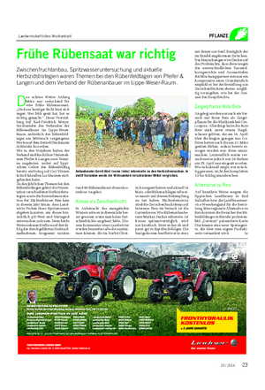 Landwirtschaftliches Wochenblatt PFLANZE mit denen von Senf.