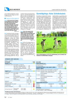 GELD UND RECHT Landwirtschaftliches Wochenblatt wird.