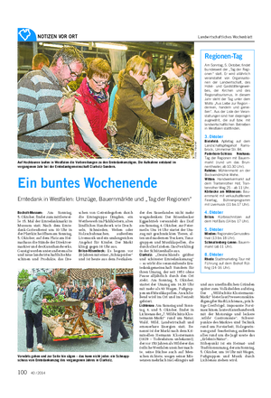 NOTIZEN VOR ORT Landwirtschaftliches Wochenblatt Bocholt-Mussum: Am Sonntag, 5.