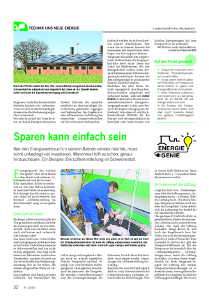 TECHNIK UND NEUE ENERGIE Landwirtschaftliches Wochenblatt beginnen.