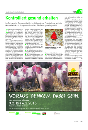 Landwirtschaftliches Wochenblatt TIER F Täglich von 13.