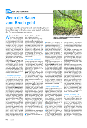HOF- UND FLURNAMEN Landwirtschaftliches Wochenblatt W ird in Westfalen so viel zerdeppert und zerschla- gen?