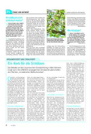 FRAGE UND ANTWORT Landwirtschaftliches Wochenblatt Kirschbaum stark zurückschneiden?