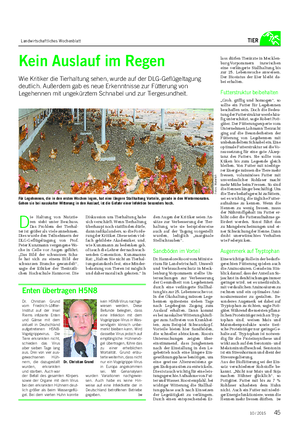 Landwirtschaftliches Wochenblatt TIER D ie Haltung von Nutztie- ren steht unter Beschuss.