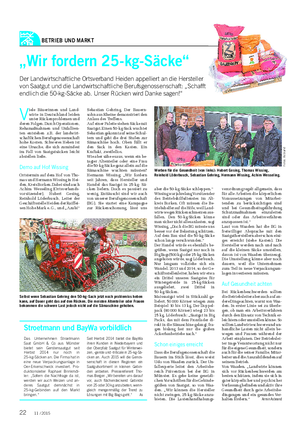 BETRIEB UND MARKT Landwirtschaftliches Wochenblatt V iele Bäuerinnen und Land- wirte in Deutschland leiden unter Rückenproblemen und deren Folgen.