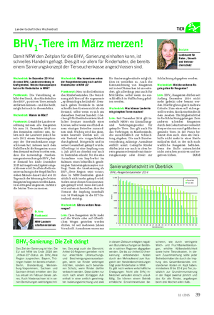 Landwirtschaftliches Wochenblatt TIER Wochenblatt: Im Dezember 2014 ist die neue BHV1-Landesverordnung in Kraft getreten.