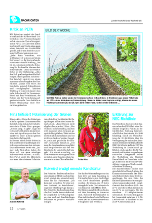 NACHRICHTEN Landwirtschaftliches Wochenblatt Seit Mitte Februar stehen wieder die Folientunnel auf den Erdbeerfeldern.