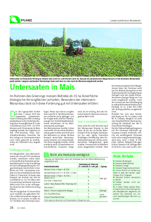 PFLANZE Landwirtschaftliches Wochenblatt D ie EU-Agrarpolitik fordert ab dem 1.