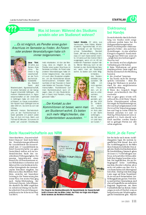 Landwirtschaftliches Wochenblatt STARTKLAR Jonas Thiel, 22 Jahre, aus Kamen, Kreis Unna.