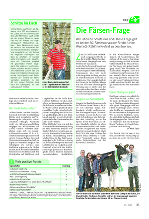 Landwirtschaftliches Wochenblatt TIER Schlitze im Dach Jimmy Bourke aus Thurles Co.