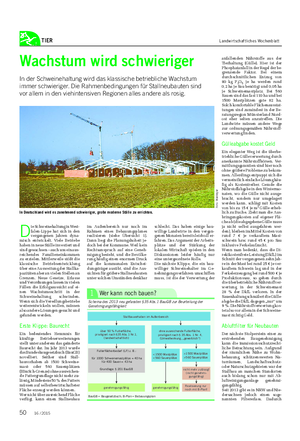 TIER Landwirtschaftliches Wochenblatt D ie Schweinehaltung in West- falen-Lippe hat sich in den vergangenen Jahren dyna- misch entwickelt.