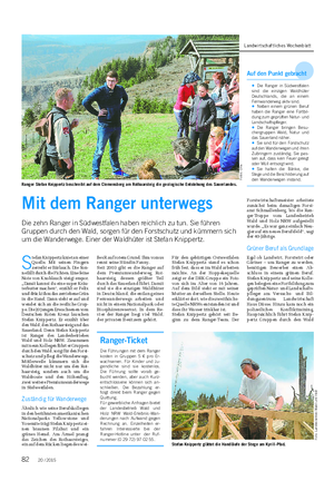 NATUR UND GARTEN Landwirtschaftliches Wochenblatt S tefan Knippertz kniet an einer Quelle.