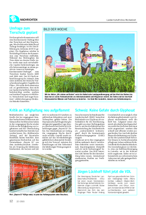 NACHRICHTEN Landwirtschaftliches Wochenblatt Mit der Aktion „Wir stehen auf Boden“ weist die Katholische Landjugendbewegung auf den Wert des Bodens hin.