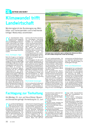 BETRIEB UND MARKT Landwirtschaftliches Wochenblatt D ie Landwirtschaftskammer NRW und das Düsseldorfer Umweltministerium laden für Montag, den 15.