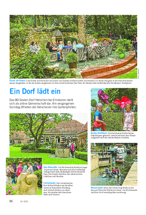 NATUR UND GARTEN Landwirtschaftliches Wochenblatt Ein Dorf lädt ein Das 80-Seelen-Dorf Helschen bei Emsbüren stellt sich als aktive Gemeinschaft dar.