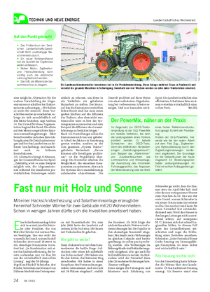 TECHNIK UND NEUE ENERGIE Landwirtschaftliches Wochenblatt eine mögliche Alternative für die weitere Verschärfung der Abgas- emissionsvorschriften bei Traktor- motoren aufzuzeigen.
