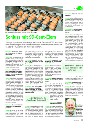 TIER Wochenblatt: Herr Scheper, können sich die Eiererzeuger auf steigende Preise freuen?