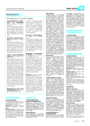 Landwirtschaftliches Wochenblatt WANN UND WO Region Westfalen: Minden-Lübbecke – Donnerstag, 29.