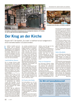 Wochenblatt für Landwirtschaft und LandlebenDAS LAND UND SEINE HÄUSER Der Krug an der Kirche Baujahr 1677: Der Gasthof „Zur Linde“ in Isselhorst hat sich weitgehend in einem bemerkenswerten Urzustand erhalten.